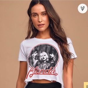 Lulus Blondie Cropped Tee Size Small